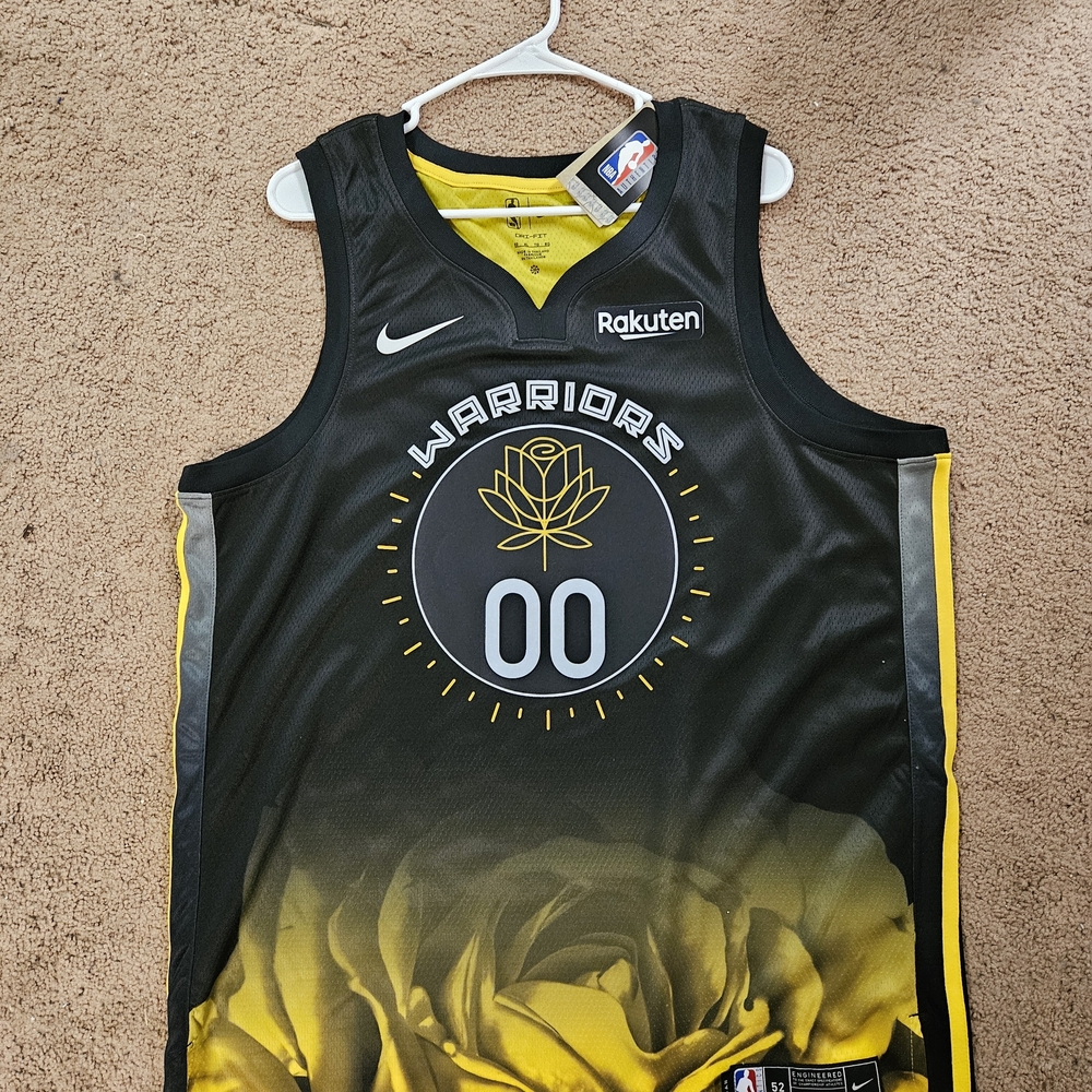 Golden State Warriors Black and Yellow Jersey